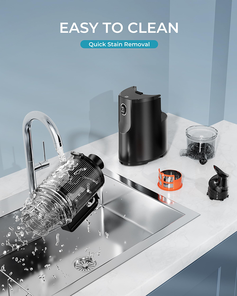 Euhomy Powerful Cold Press Juicer for Nutrient-Preserving Juice Making