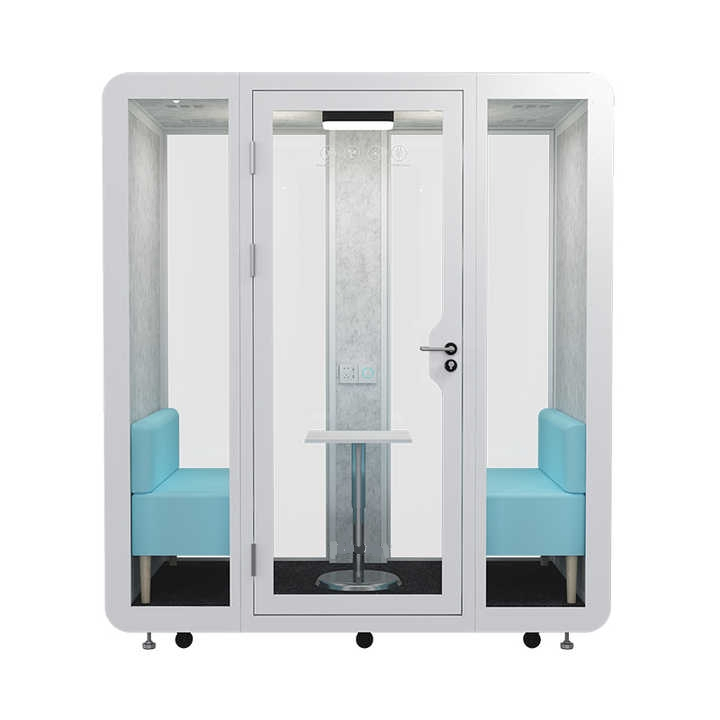 Modern Eco-Friendly Office Pod 4-Layer Soundproof Steel Frame Quiet Acoustic Booth for Conference Room Indoor Recording Pod