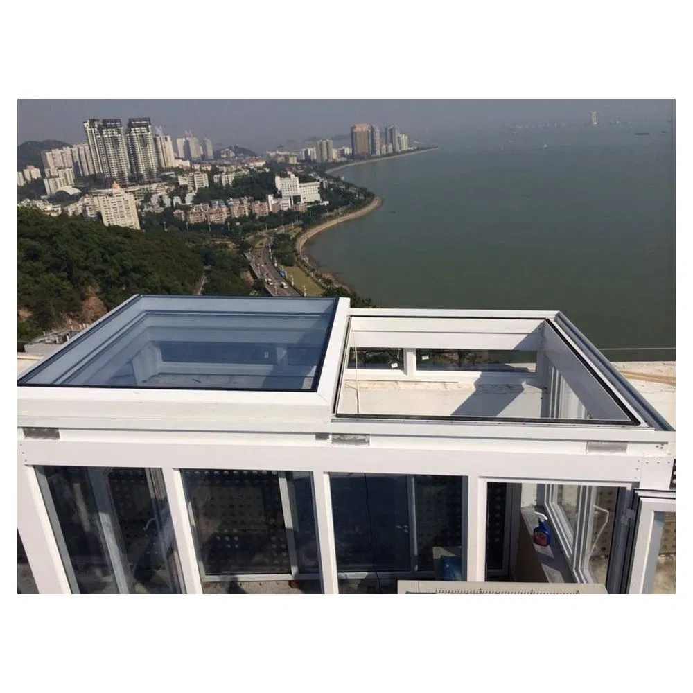 Electrical Skylights for Outdoor Use Modern Aluminum Alloy Roof Sliding Skylights