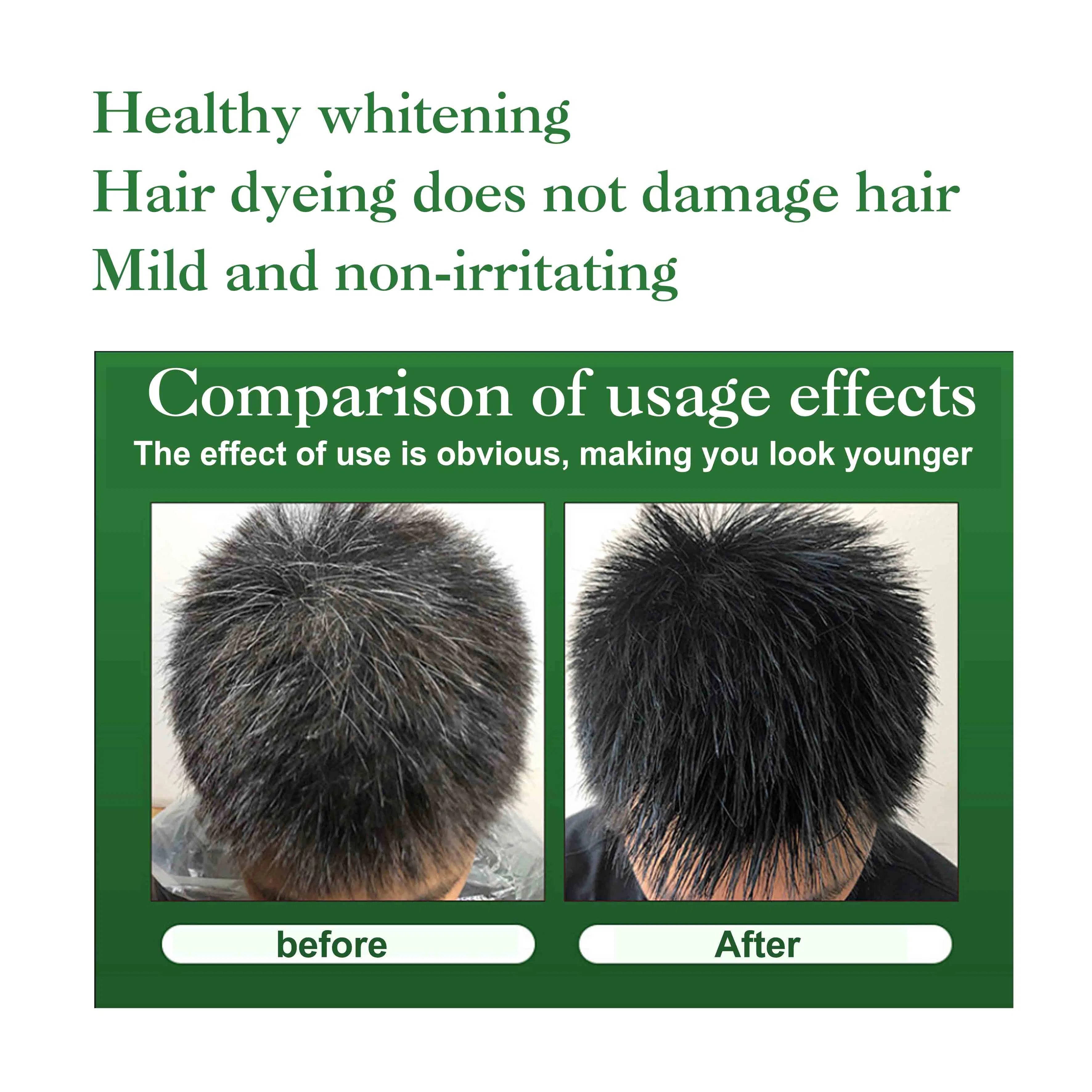 Marchdr. Davey Hair Shampoo Instant Hair Dye Black Color-Hair Dye Permanent-Last 30 Days-Natural Ingredients for Woman&Man