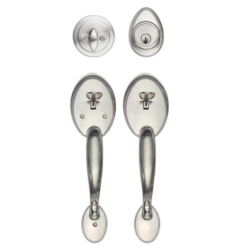 Fancy Zinc Alloy Entrance Furniture Hardware Series Handles Lock