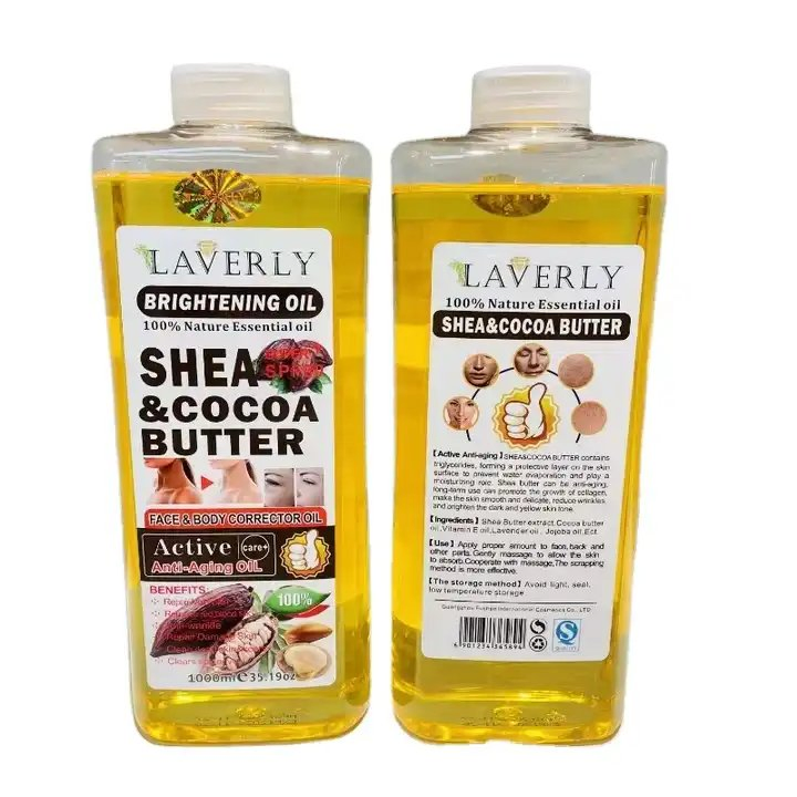 Shea&Cocoa Butter +Vitamin E Face Brighten Body Hair Essential Skin Care 100% Pure Natural Organic Rose Oli