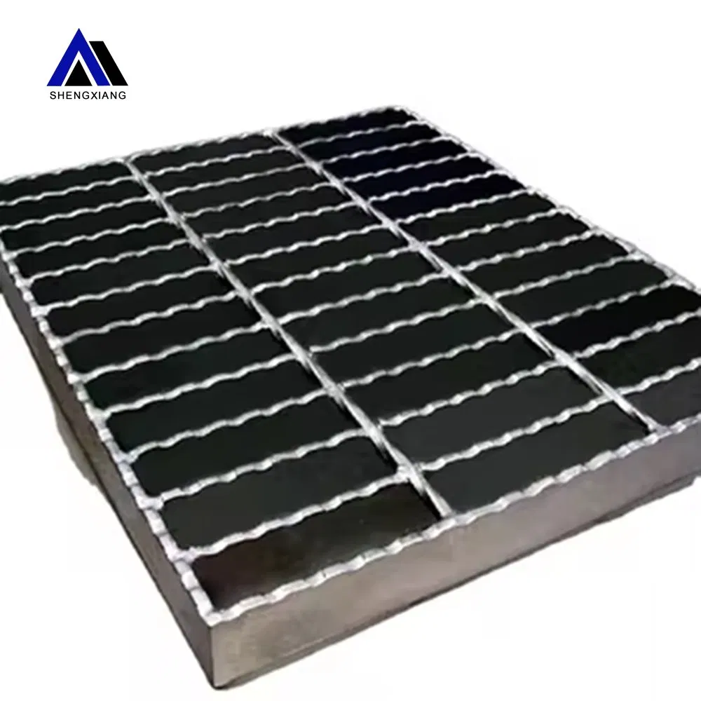 Heavy Duty Hot DIP Galvanized Steel Grating Serrated Trench Cover
