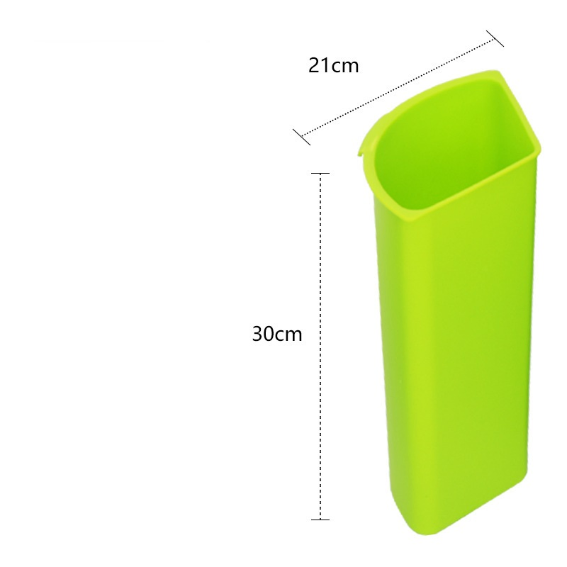 Открытый пластиковый мусорный бак для дома и улицы