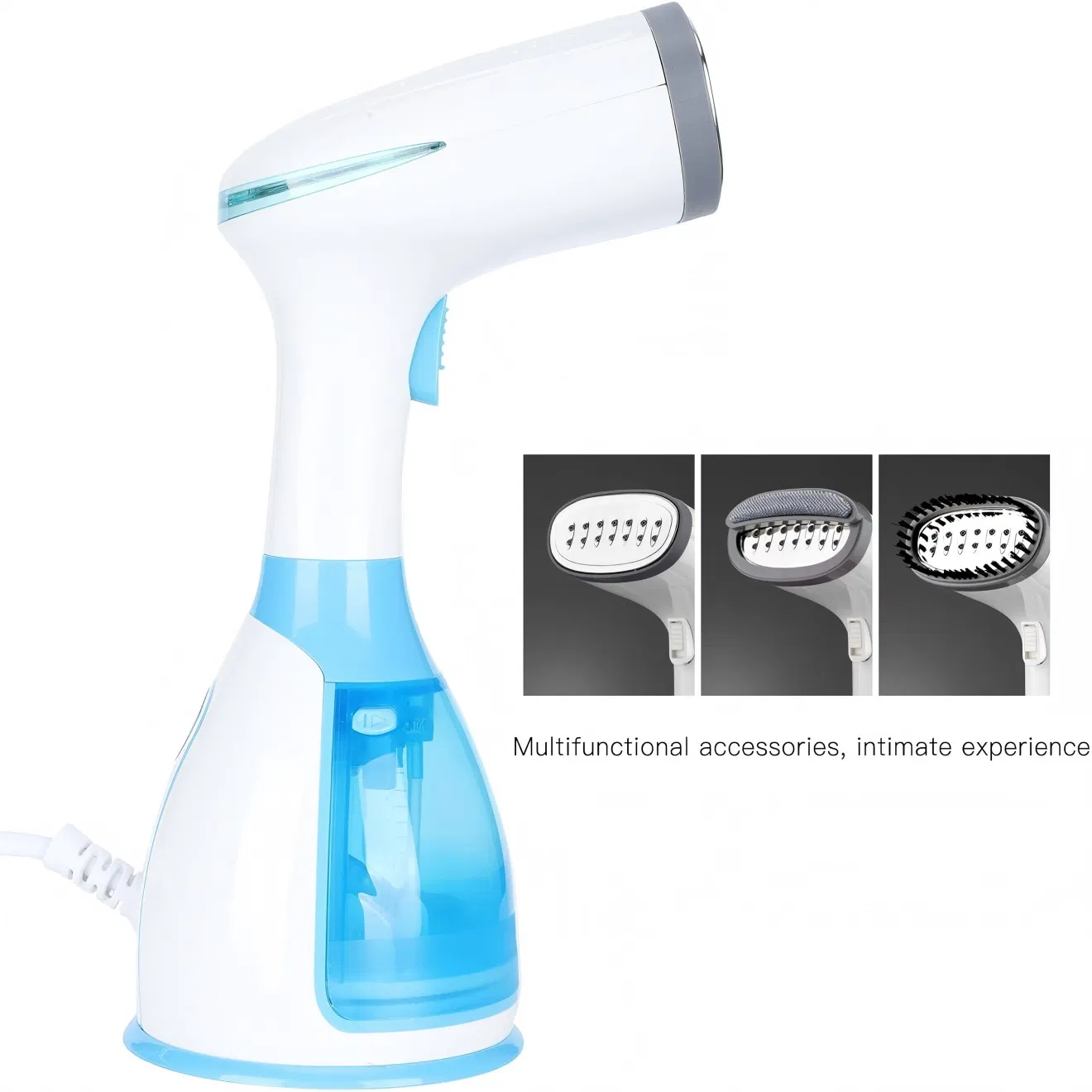 Compact Handheld Garment Steamer with Travel Pouch for Easy Use