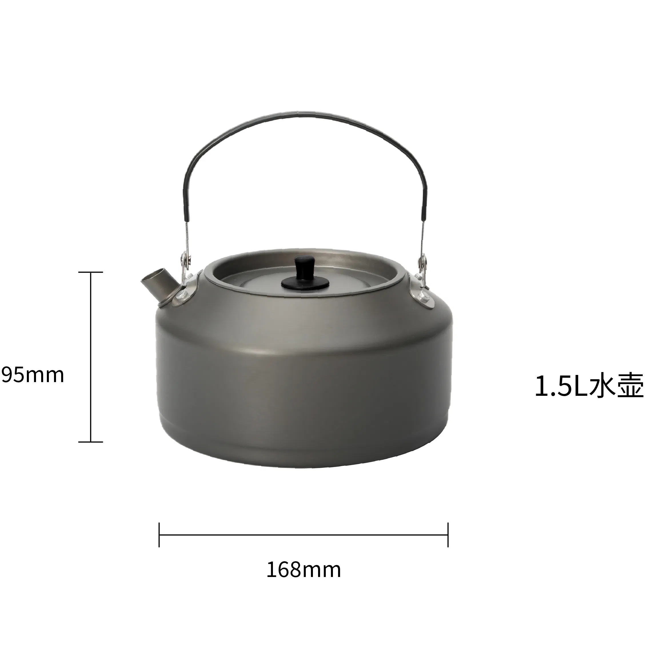 Light Weight Aluminum Campact Design Outdoor Cookware Set 3PCS 4PCS with Storage Bag