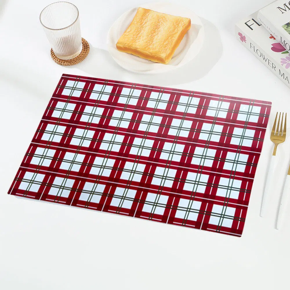 Merry Christmas Themed Dining Table Mat - Custom Printing Available
