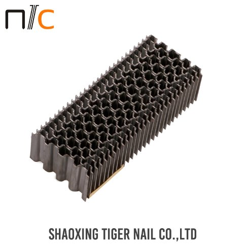 CF, W, Nr, X, Nc Series Tiger Nail Corruagted Carton Pallet Telescopic Channel Corrugated Staple with ISO