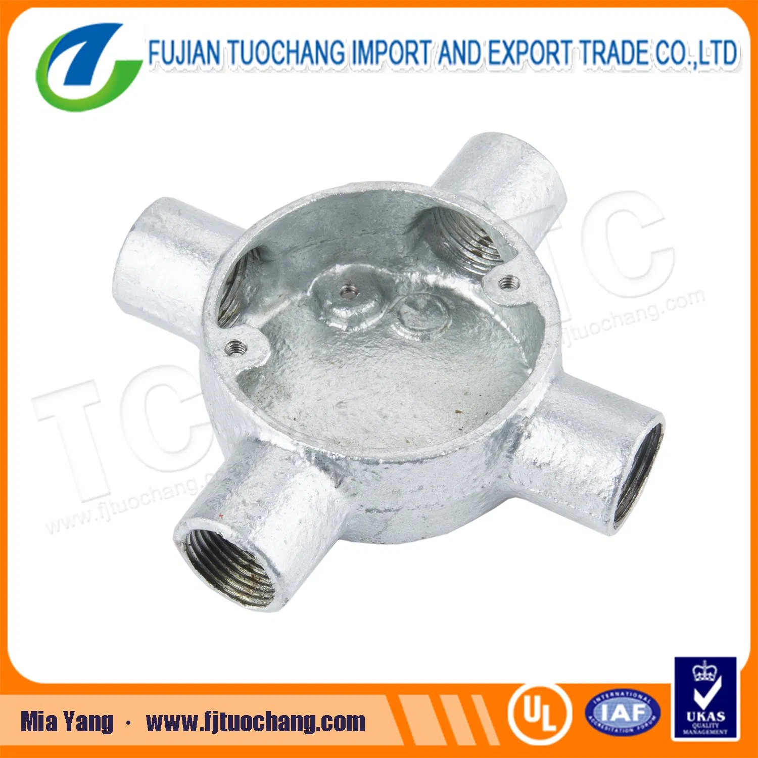 Die-Casting BS Fittings Aluminum Conduit Box