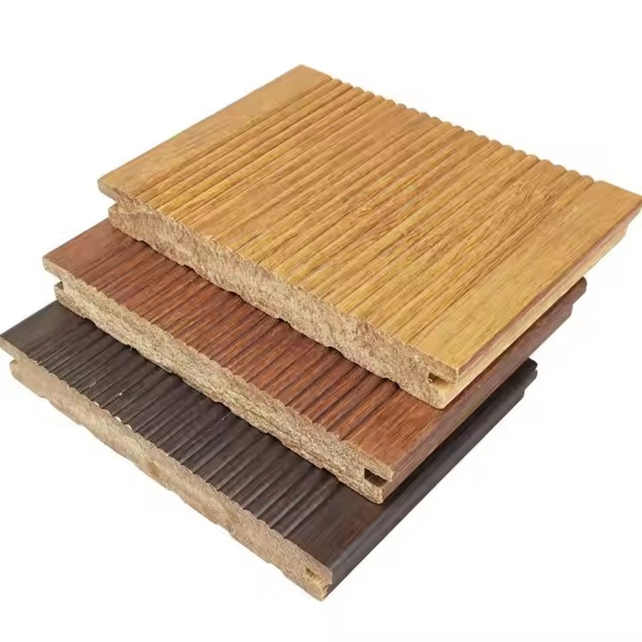 Small Groove Bamboo Outdoor Strand Woven Flooring Decking