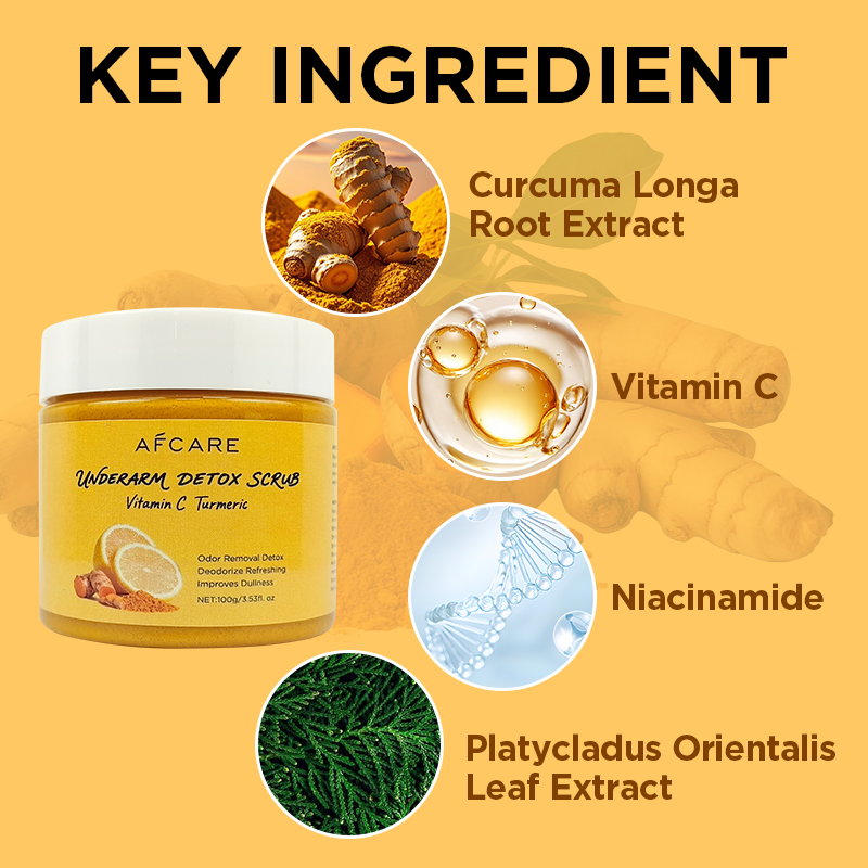 Natural Repair Underarm and Body Scrub Oil-Control Exfoliator Smoothing & Turmeric Centella