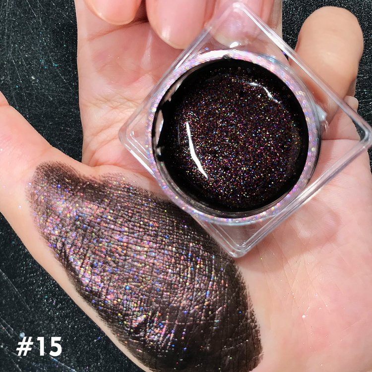 16 Colors Eye Shadow Gel Highly Pigmented Sparkling Glitter Diamond Metallic Wet Eyeshadow