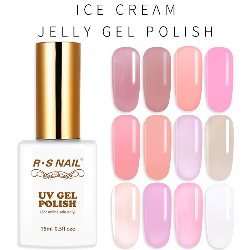 R. S Nail Free Samples Transparent Clear 120 Colors UV Gel Nail Polish Kit