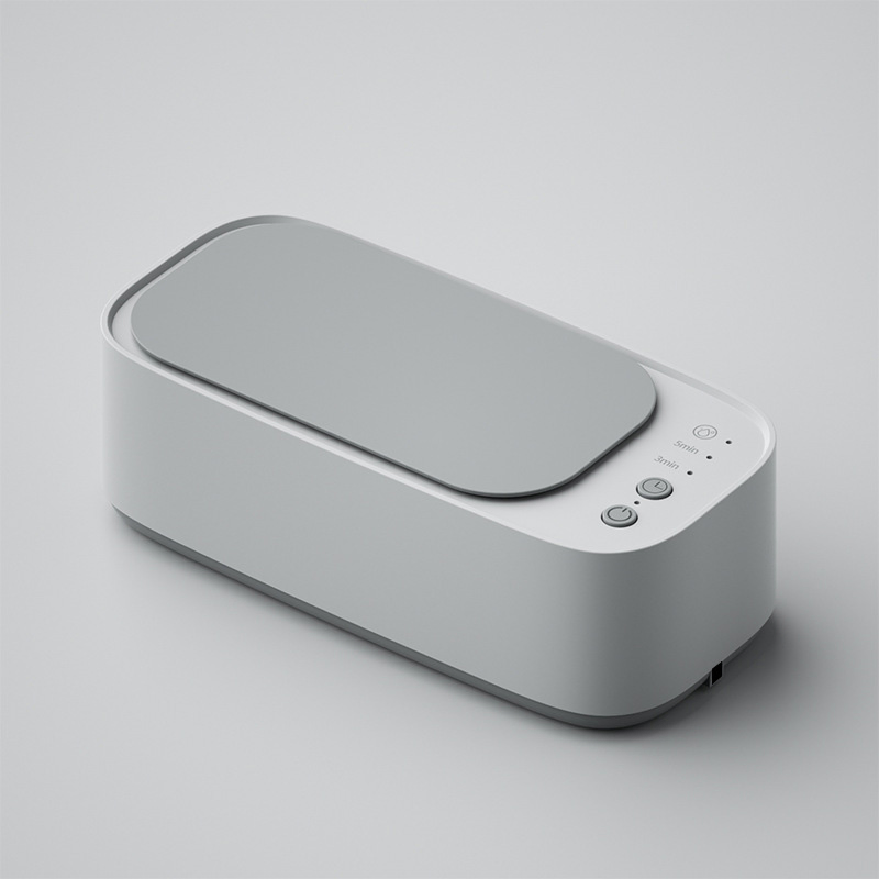 Mini Desktop Ultrasonic Cleaning Machine Portable Ultrasonic Cleaner with Timer for Hearing Instruments Earmolds Glasses Jewelry Cleaning