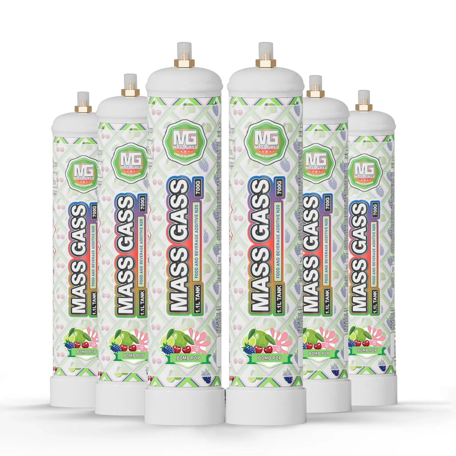 1.1L Nitrous Oxide Gas Cylinder Un1070 Bulk Buy 740g N2o Gas Cartridge Whip Cream Charger