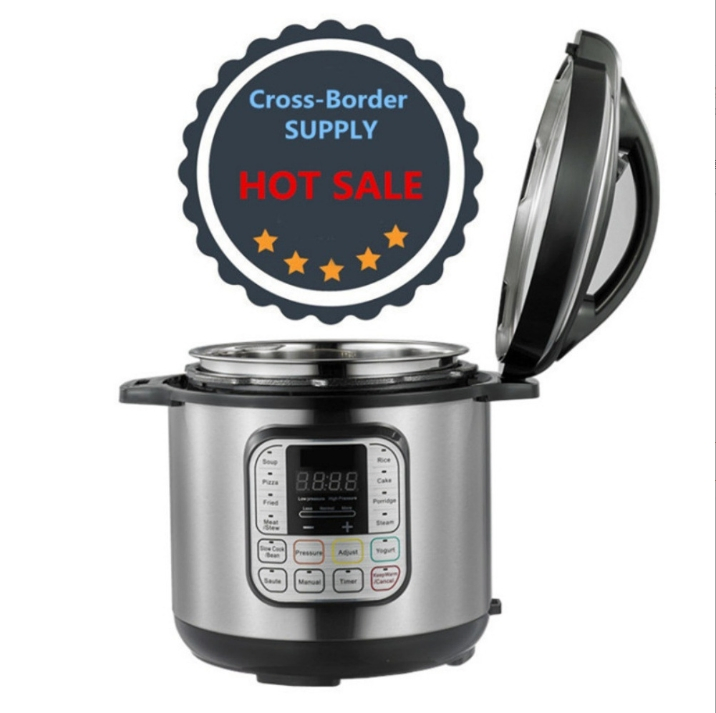 7-in-1 Electric Pressure Cooker, Slow Cooker, Rice Cooker, Steamer, Smart Electric Pressure Cooker, Large Capacity. Multifunctional Home Cooker
