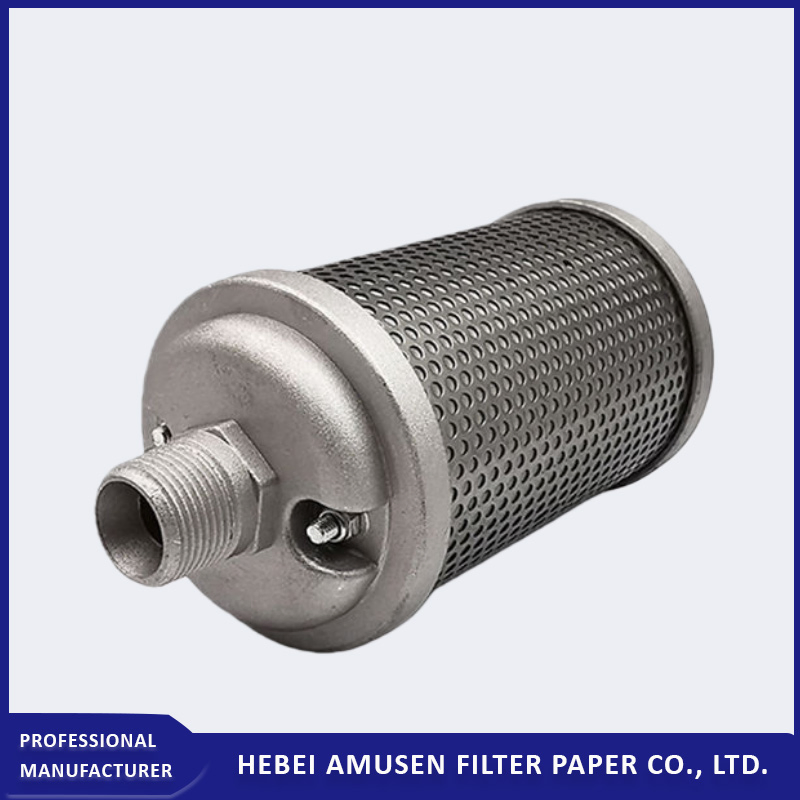 Глушитель выхлопа промышленного компрессора