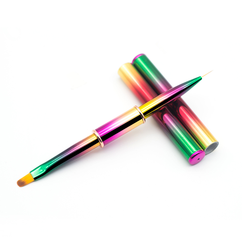 Double-Use Painting Nail Brush with Nylon Hair