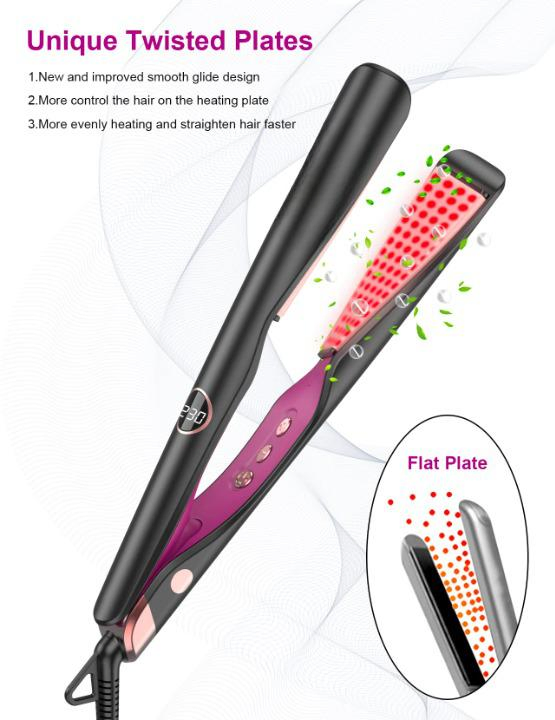 Multiple Repurchase Twist Iron Wave Straighten 1 Inch Electric Hair Straightener