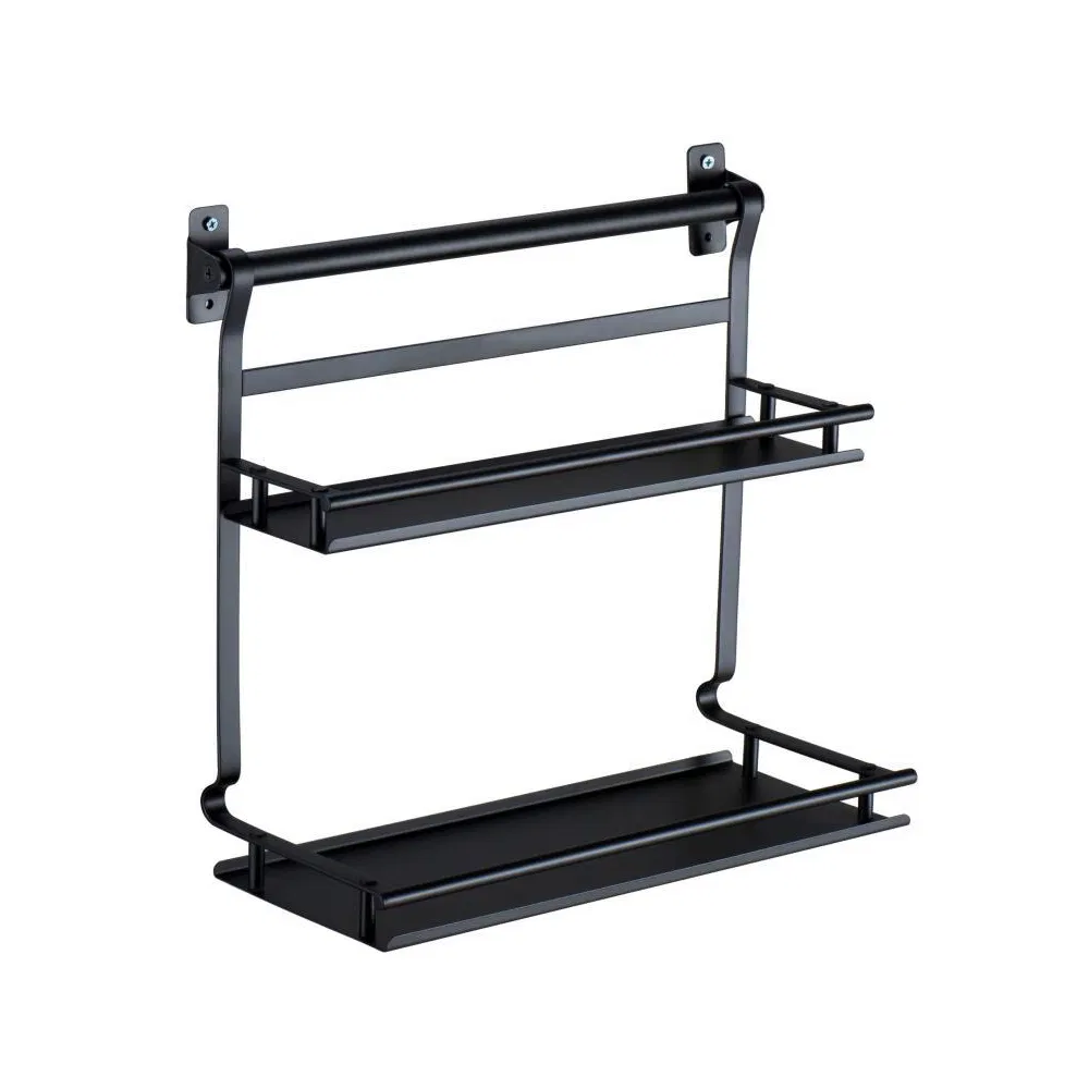 Настенная полка для крышек и приправ ZOOKV, черная