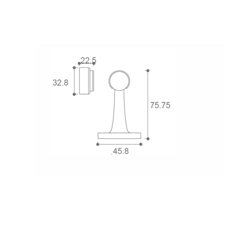 Popular 304 Stainless Steel Magnetic Door Stop/Door Magnetic Barn Holder