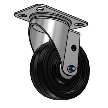 Yikong Tr 100mm Polyurethane Industry Trolley Durable and Sustainable 200dan Wheel Caster Wheels for Agv AMR Forklift