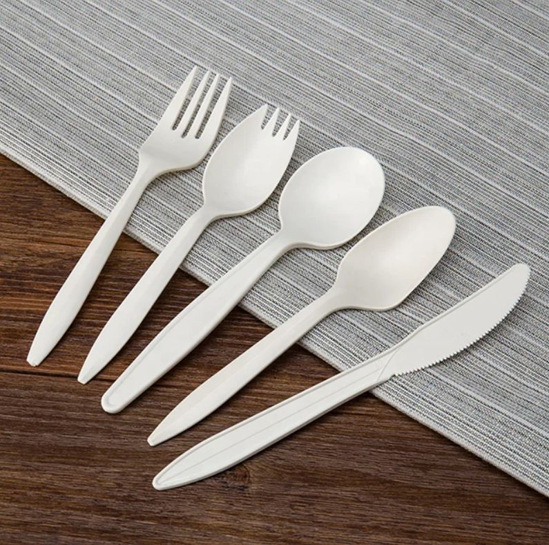 Attractive Price New Type PLA Cutlery Ice Cream Disposable Plastic Spoon
