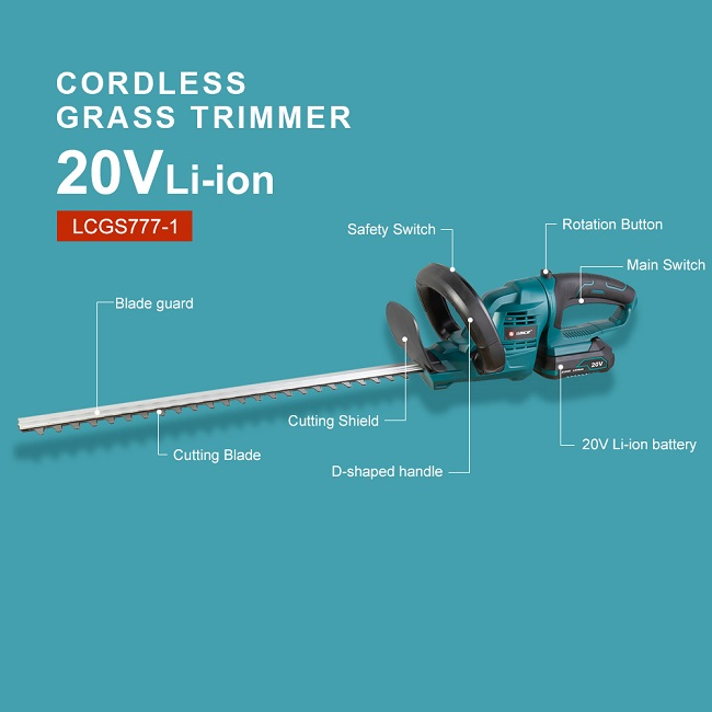 High-Powered 20V Cordless Hedge Shears for Easy Trimming