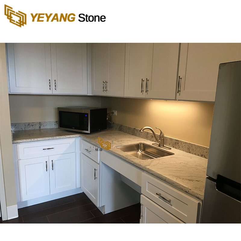 River White Granite Kitchen Island/Worktop Precut Granite Countertop Factory Building Material
