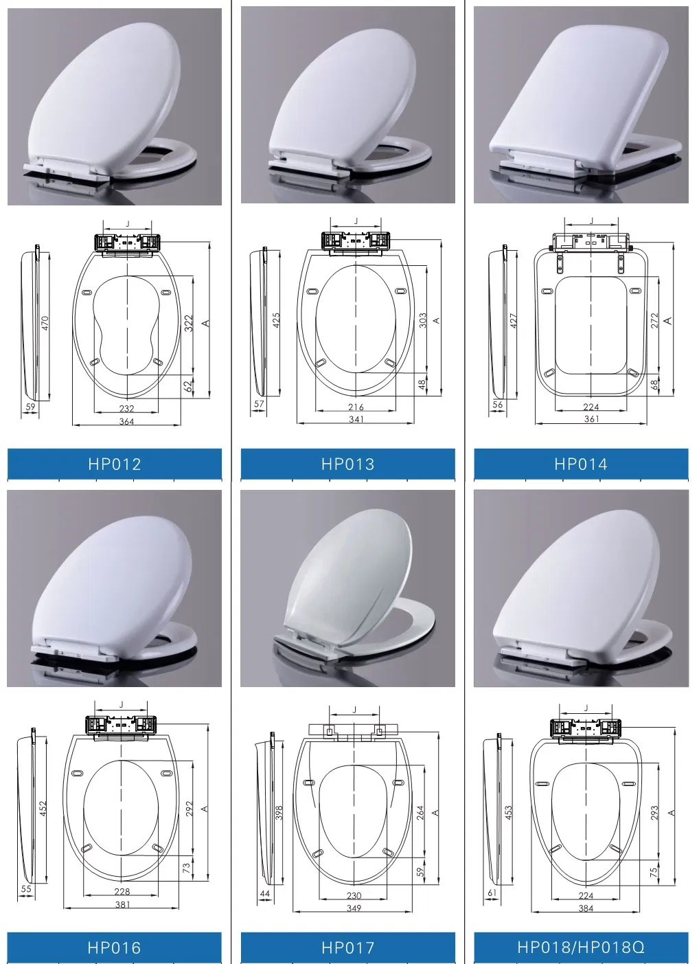 P2006 PP Toilet Seat Cover, V Shape Toilet Seats