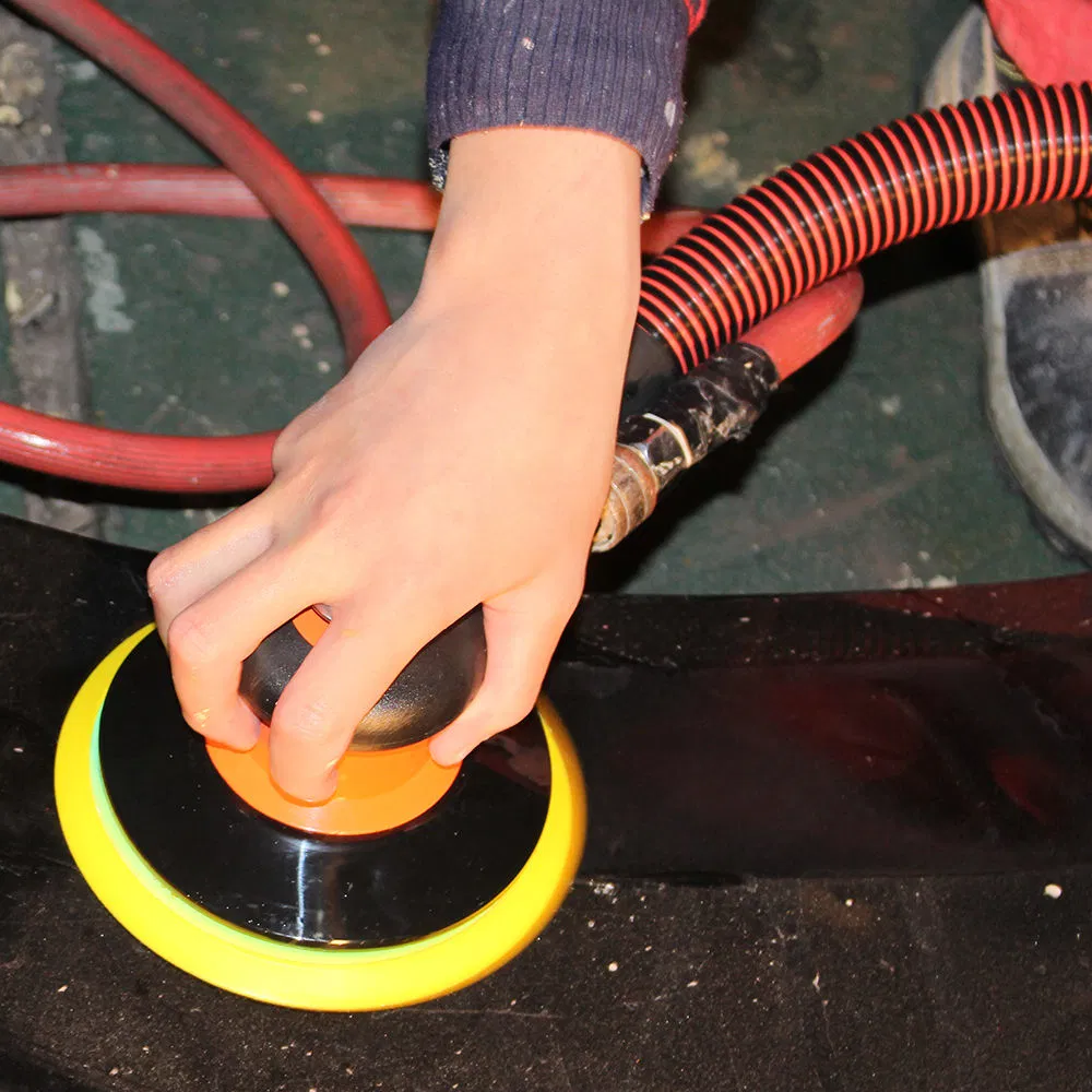 Puffer PT-2602V Professional Air Orbital Sander Low Vibration Vacuum Palm with 6 Inch Pad