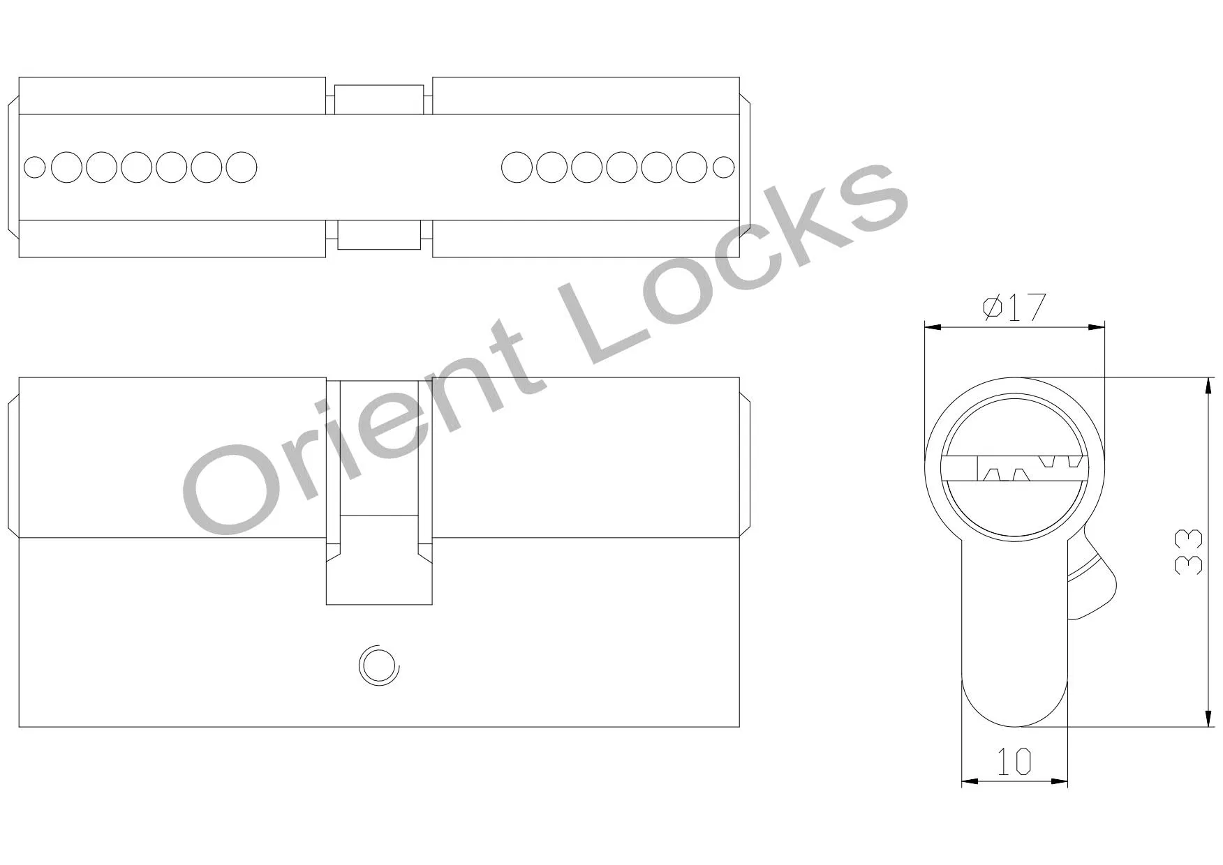 Computer Key Cylinder High Qualtiy Lock