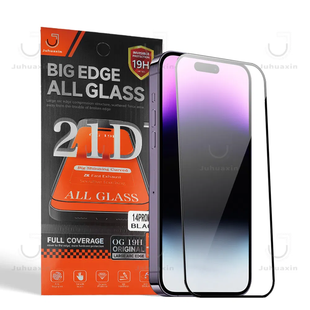 Hot Selling 9d 21d Mica De Templado Factory Wholesale Cell Phone Protector De Pantalla 9d Tempered Glass Screen Protector