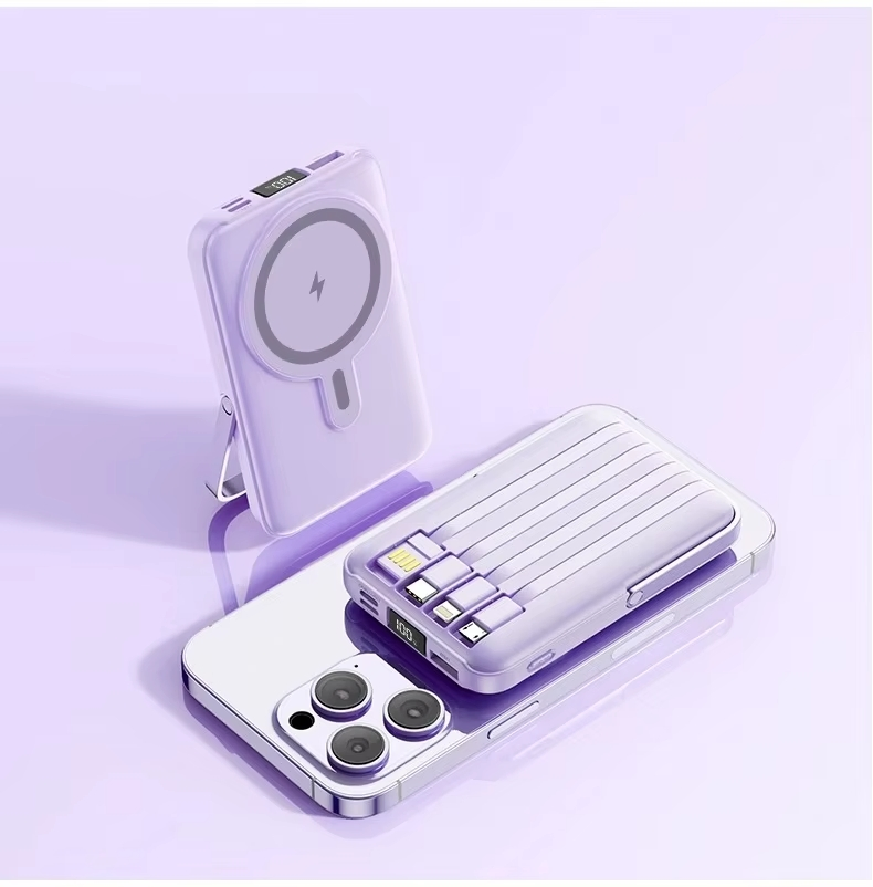 Mini Power Bank 5000mAh Wireless Magnetic Powerbank Portable Charger Cargador Portatil for Cargador Batterie Extern