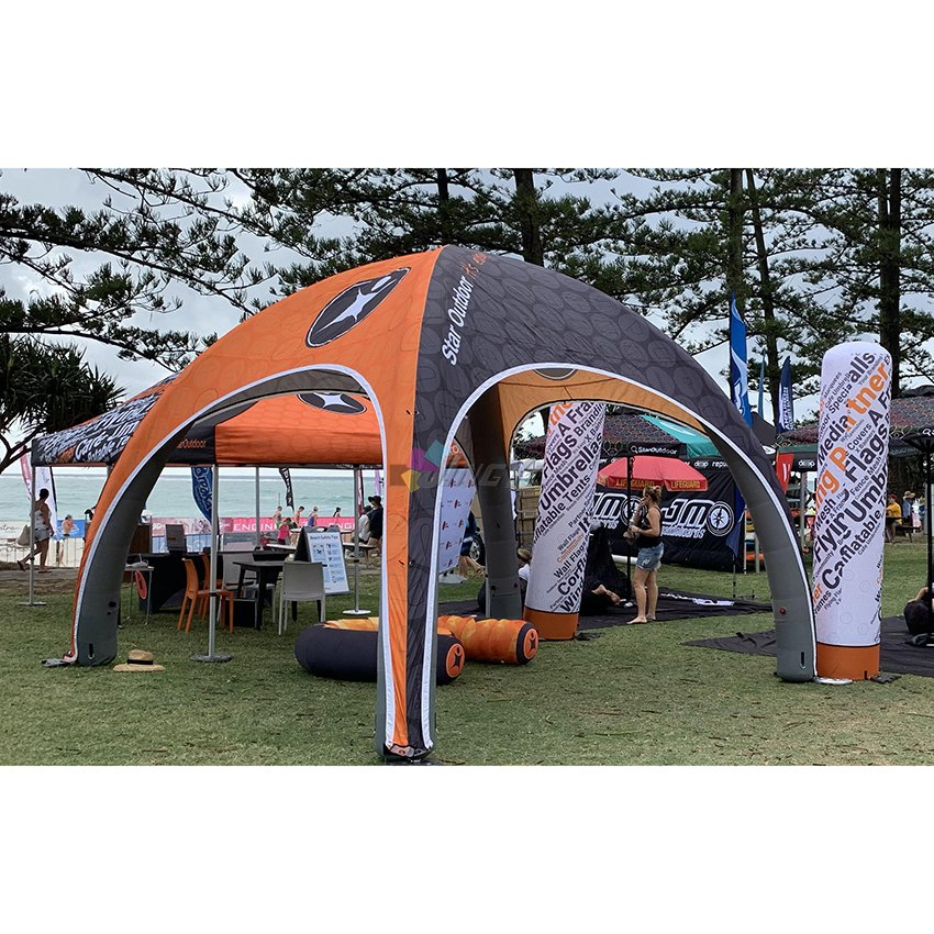 Custom Printing Advertising Outdoor Events X Tube Inflatable Tent + Inflatable Column