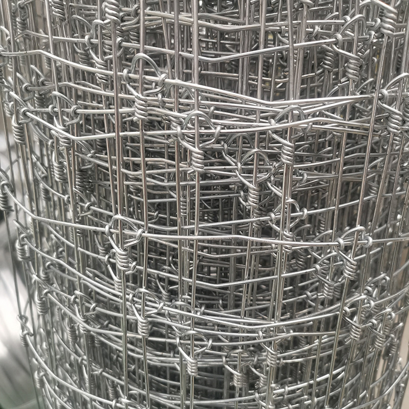 Custom High Strength Galvanized Steel Wire Horse Cattle Deer Durable Farm Guard Fixed Knot Field Fence Woven Wire Livestock Sheep Mesh Net Grassland Ranch Fence