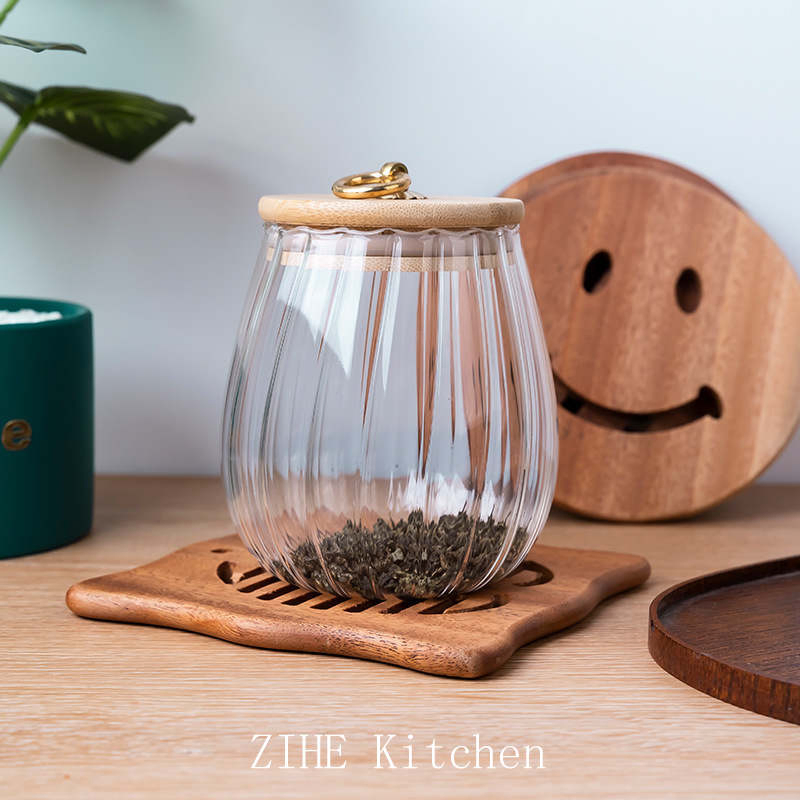 Wooden Dining Mat Creative and Simple Circular Kitchen Supplies Appliances Storage