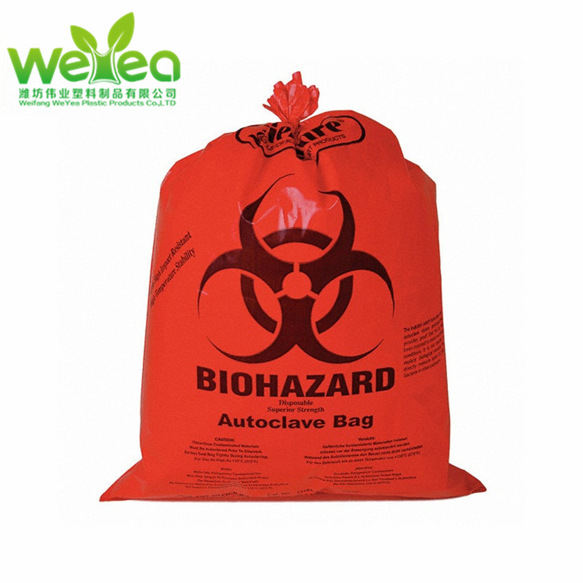 Biodegradable Autoclavable Biohazard Bag, Biohazard Garbage Bag