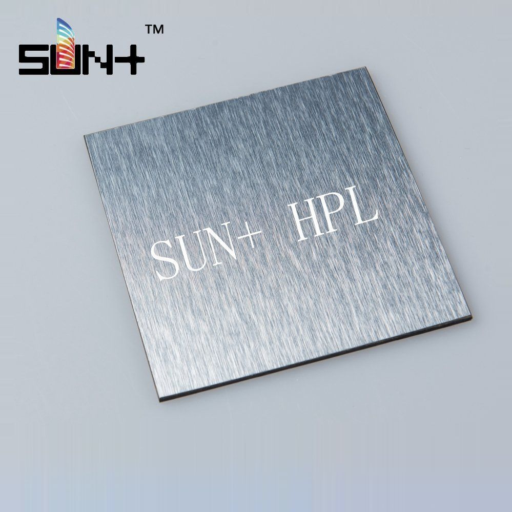 1220*3050mm Metallic Brushed Building Material Cabinet Sandwich Panel Wall Compact Laminate