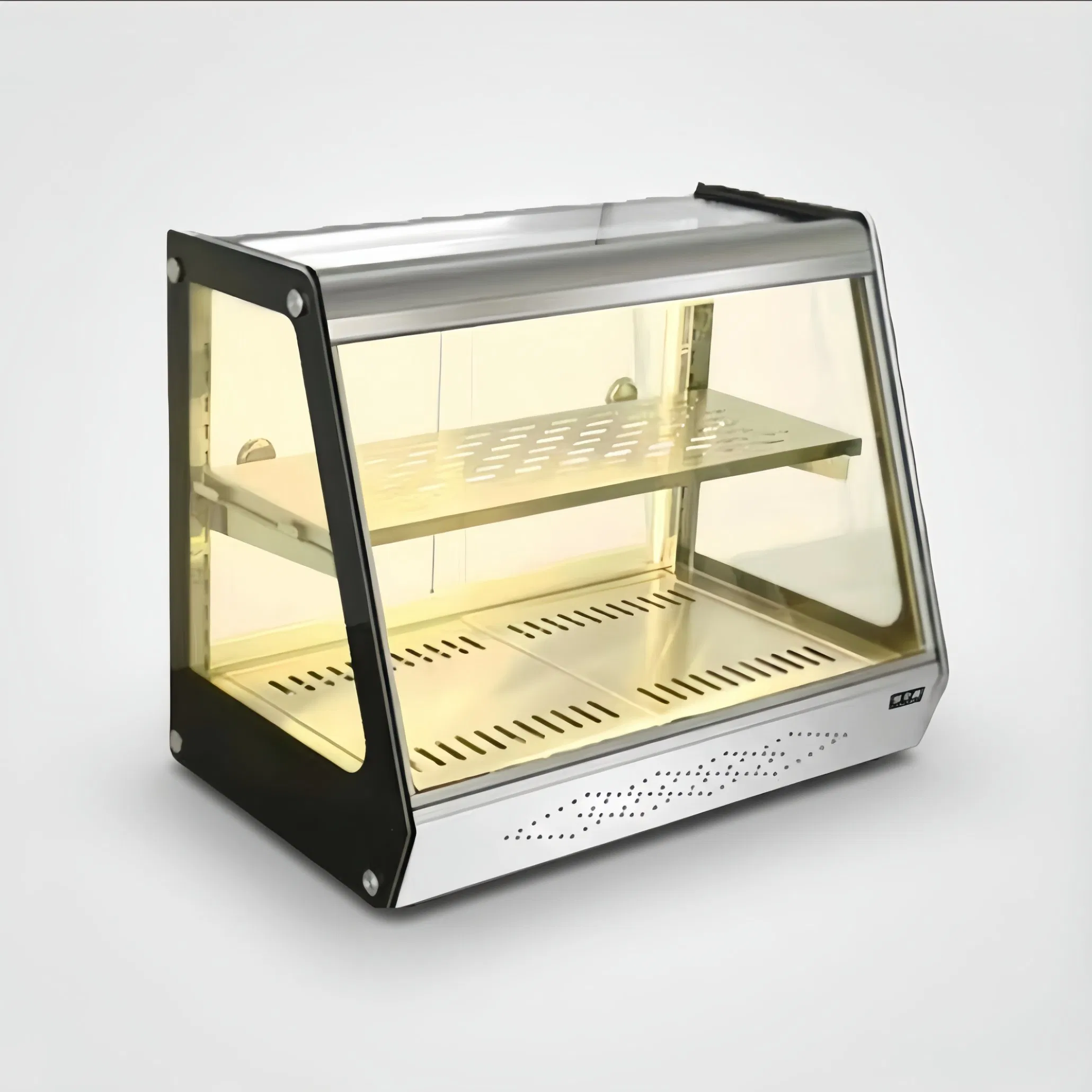 Electric Heating Heated Food Display Cabinet Stainless Steel for Restaurant