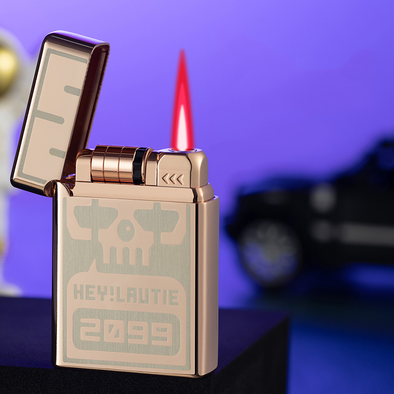 Creative and Strong Windproof Jet Flame Alloy Lighter and Cigarette Lighter