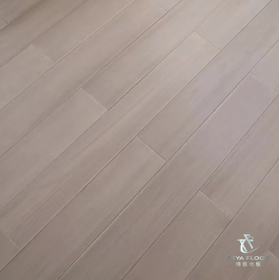 18 mm thickness Solid Locust Light Grey Color Flooring Solid Engineered Wood Flooring for Hotel