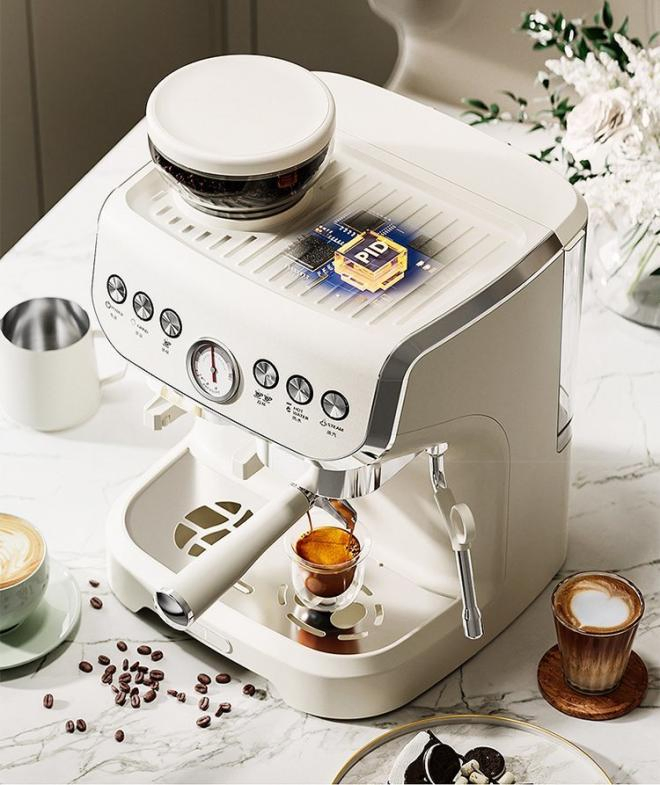 Super Automatic Commercial Italian Espresso Coffee Machine with Grinder Espresso Machine with Milk Frother