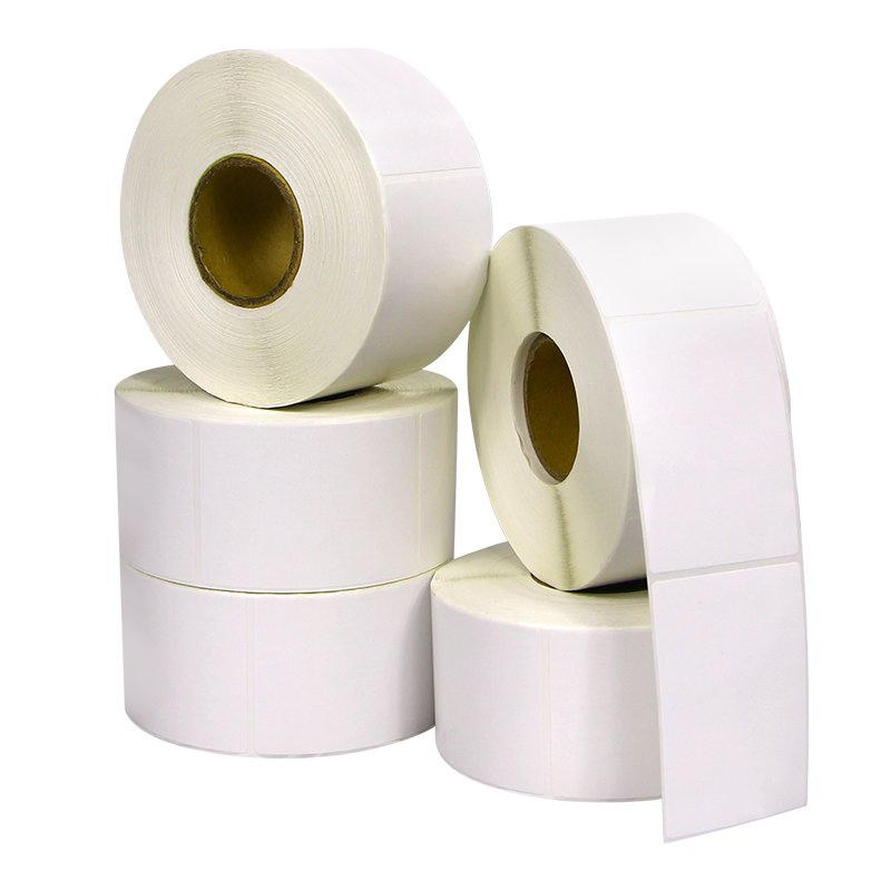 Premium White Removable Copperplate Paper Labels for Food Storage