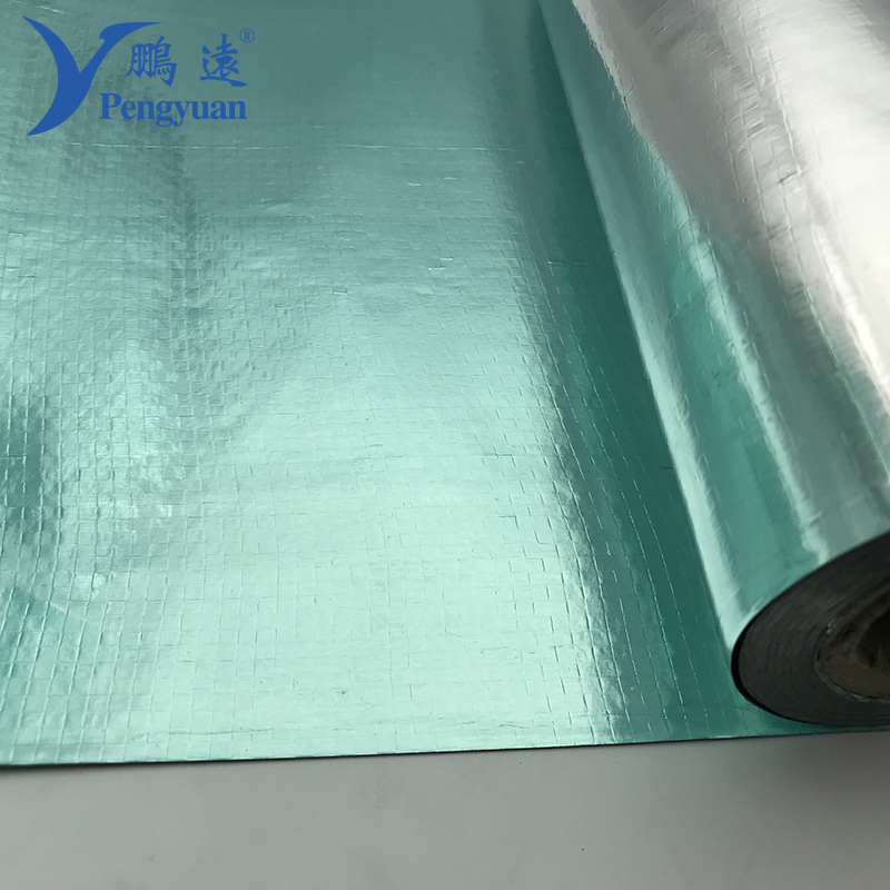 Roof Sarking Blue Aluminum Foil Laminated PE Woven Fabric for Building Material