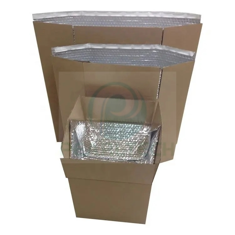 Customised Multiple Shapes Metallized Pet with Bubble to Make Thermal Box Liner