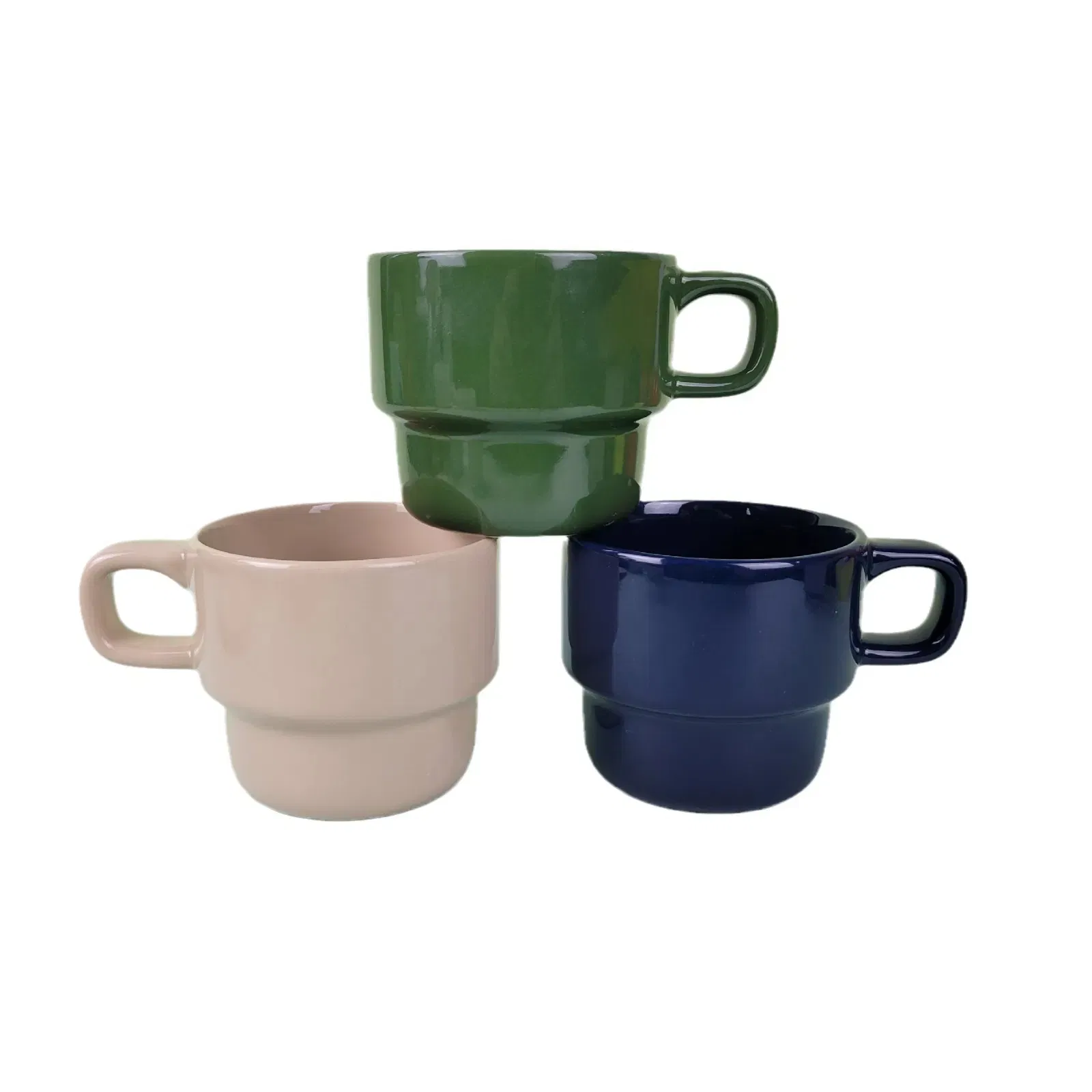 Керамическая кружка для кофе и чая, цветная глазурь
