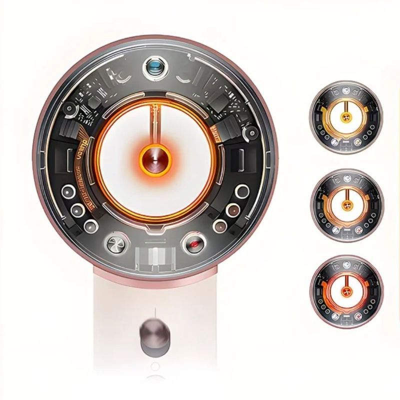 Portable High Velocity Hair Dryer HD16 Multi-Attachment Hair Styling Equipment