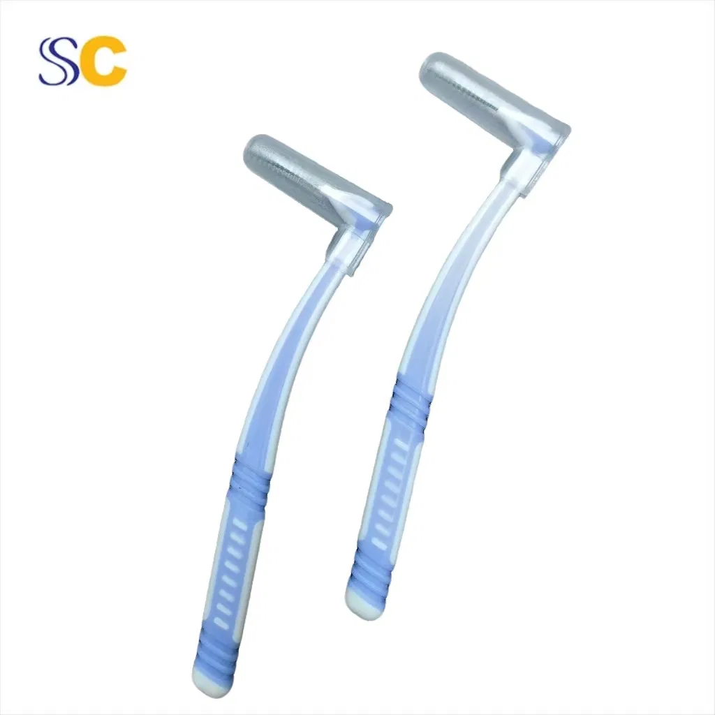 0.4mm Colorful Interdental Brush Head Teeth Space Clean Orthodontic L Shape Toothpick