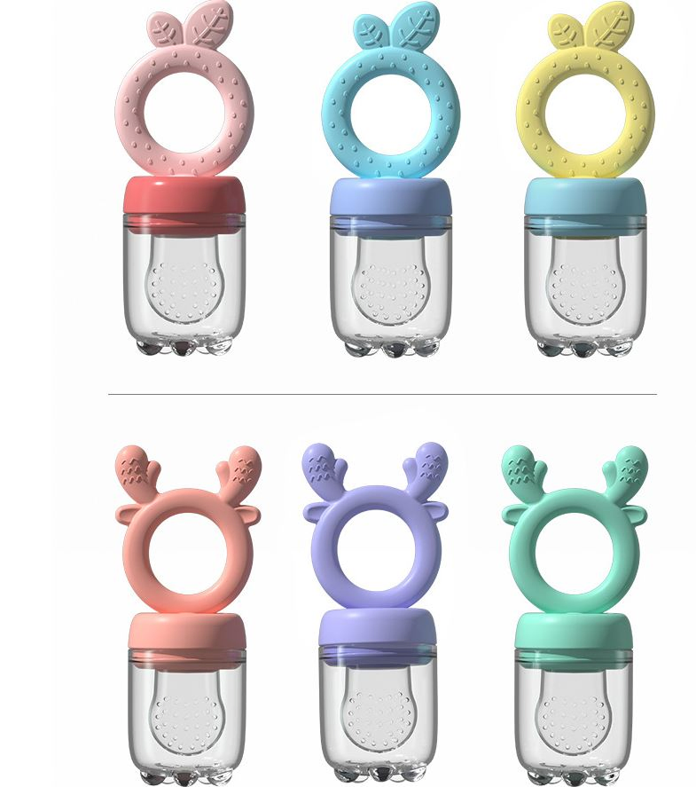 Silicone Baby Pacifier Infant Nipple Soother Baby Fruits Feeding Pacifier Feeder